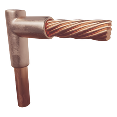 Molde para Soldadura Exotérmica Tipo L, tope varilla 3/4 In a Cable 2 Awg