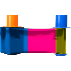 Cartucho con Ribbon  YMCKOK full color con dos resinas en negro / Para DTC1250e y DTC1000 / 250 impresiones.