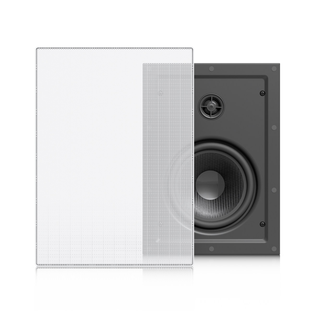 UniFi In-Wall Speaker Altavoz Empotrable de Pared / Woofer 6.5" 130W / Tweeter 1" Pivote ±15° / 8 Ohms / Cobertura Simétrica Axial de 90° / NDAA Compliant