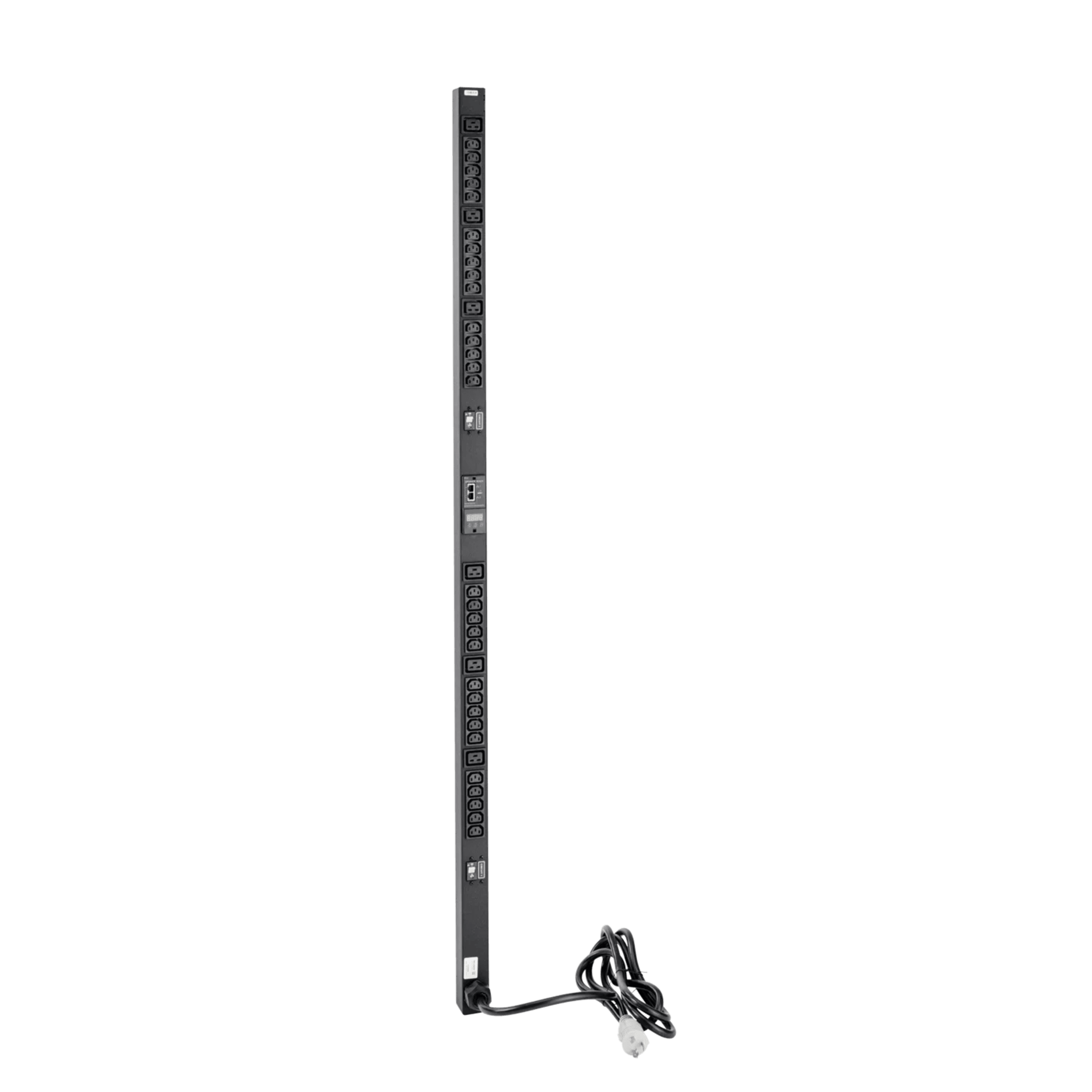 PDU Vertical para Rack con 18 Tomas NEMA 5-15R, 15A, 1.22 m (48 in) de Altura, Acero Color Negro