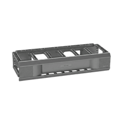 Organizador de Cables Horizontal CableTek, Sencillo (Solo Frontal), Para Rack de 19in, 1 UR