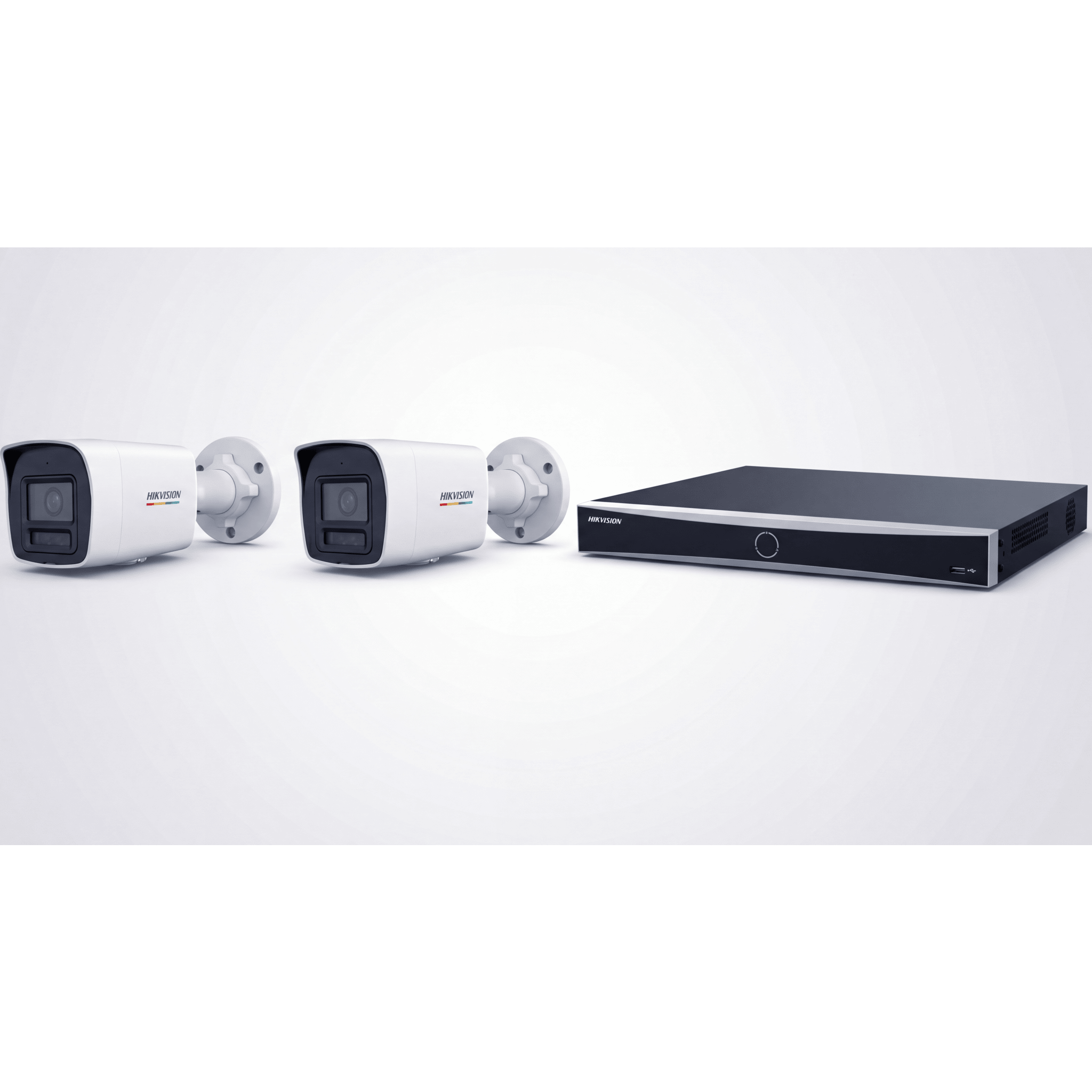 [ KIT ACUSEEK 2 CAM + 1 NVR ] / NVR 12 Megapixel / 8 Canales IP / 8 Puertos PoE / Cámara 4 MP / Tipo Bullet / Luz Dual 30 mts IR + 30 mts Luz blanca / Microfono Integrado / Exterior IP67 / WDR
