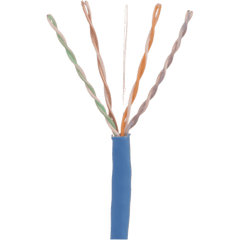 Bobina de Cable UTP 305 Metros (1000 Pies) de Cobre, TX6000™ PanNet, Azul, Categoría 6 (24 AWG), CMP (Plenum), de 4 Pares