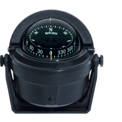 Brújula de Navegación Marítima Ritchie Voyager B-81R / Montaje en Bracket / CombiDial 3" (76 mm) / Iluminación NiteVu Verde / DirectiveForce Magnets / Escudo Solar Móvil / 100% Reparable