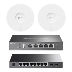 Kit de Iniciación en redes OMADA / 1 Router / 1 Switch TL-SG2210P / 2 Punto de Acceso EAP613