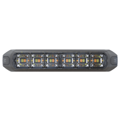 Luz Auxiliar Moldeable de 12 LED, Rojo/Claro, Lente Transparente, SAE
