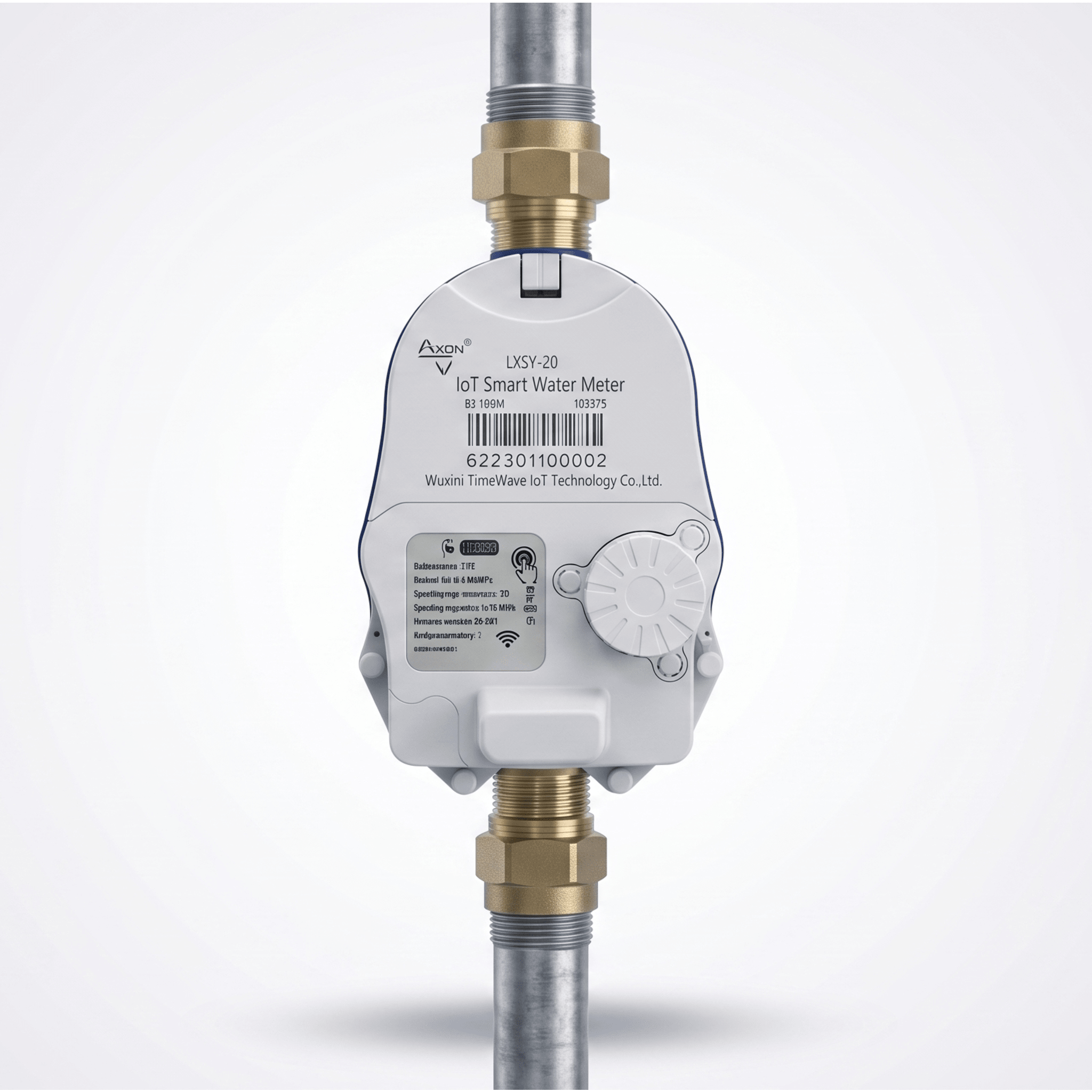 Medidor Ultrasónico de Agua LoRaWAN / 3 Pulgadas / Smart Metering y Telemetría para BMS / Válvula Integrada / IP68 / Bidireccional / LCD 9 Dígitos