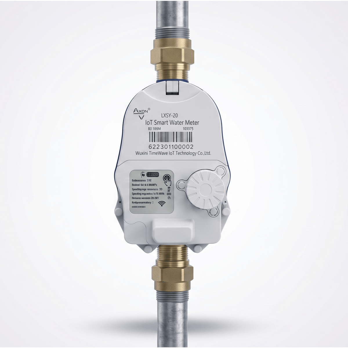 Medidor Ultrasónico de Agua LoRaWAN / 3 Pulgadas / Smart Metering y Telemetría para BMS / Válvula Integrada / IP68 / Bidireccional / LCD 9 Dígitos
