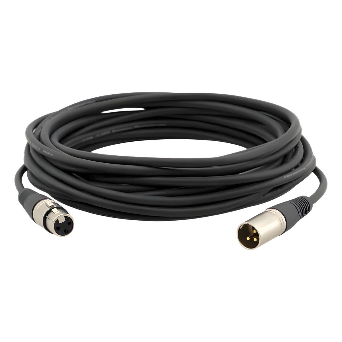 Cable Estilo Quad XLR | Construcción Cuádruple | Cancelación de Ruido | Super Flexibilidad | Aislamiento XLPE | 75 pies/22.86 mts