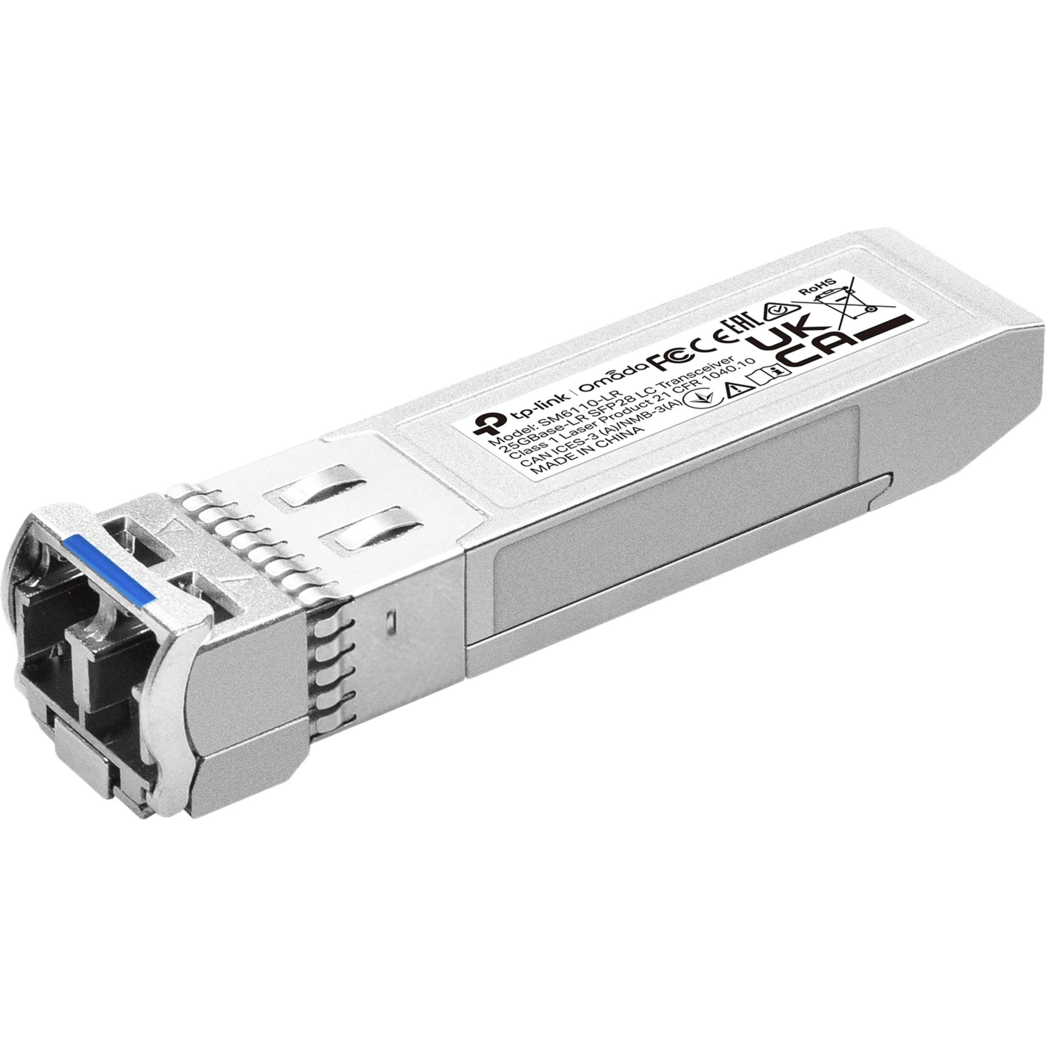 Transceptor Omada SFP28 / 25GBASE-LR / 1310 nm / Monomodo / LC Dúplex / 10 km / DDM / Hot-Swappable / Bajo Consumo 1.2 W / Compatible MSA