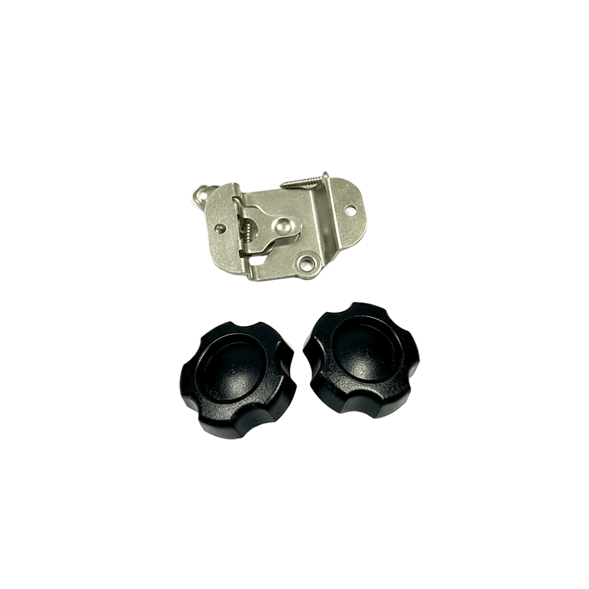 Juego de Partes para Instalación de Radio Móvil Marino / Compatible con IC-M200 IC-M220 IC-M330 / Bracket con Perrillas en Color Negro / Montaje Profesional