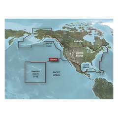 Mapa HXUS604X todas las costas de EE.UU y las costas del oeste de Canada.
