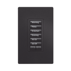 (RadioRA2) Teclado Seetouch Hibrido 6 botones, 2 botones subir/bajar, programe escenas diferentes en cada botón,puede instalarse en un interruptor de luz.