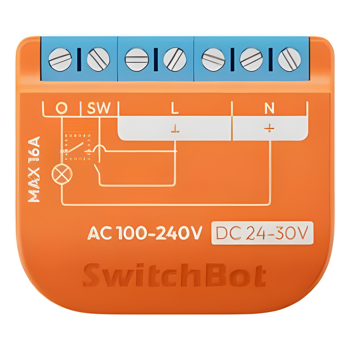 Switch Relevador Inteligente conectividad inalambrica Wifi y BLE / Medición de Consumo / Control de Encendido Apagado / Compatible con asistentes de voz / Dimensiones 42x36x16 mm
