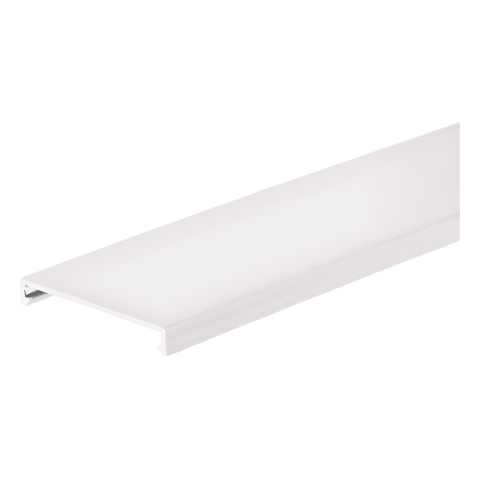 Tapa para Canaleta Ranurada, de 57.2 mm de Ancho, 1828.8 mm de Largo, Color Blanco