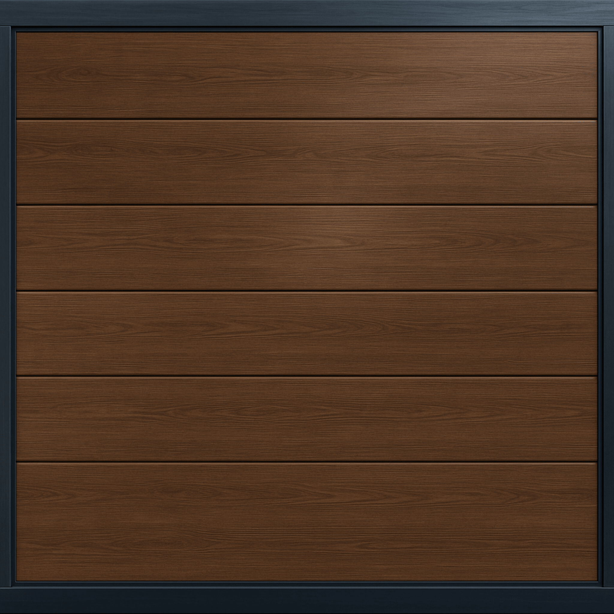 Puerta de Garage de Alta Calidad / Linea Central / Imitacion madera / oscura / 9x9 pies / AISLADA / Estilo Americana.