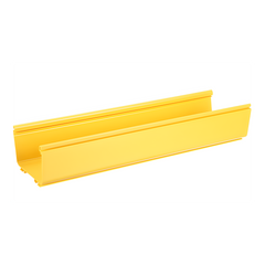 Canaleta FiberRunner™ 6X4, de PVC Rígido, Color Amarillo, 3 m de Largo