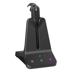 Auriculares mono Yealink WH63 E2 edición MS/ Base DECT/ Cancelación de ruido con 2 micrófonos/ Tres estilos de uso