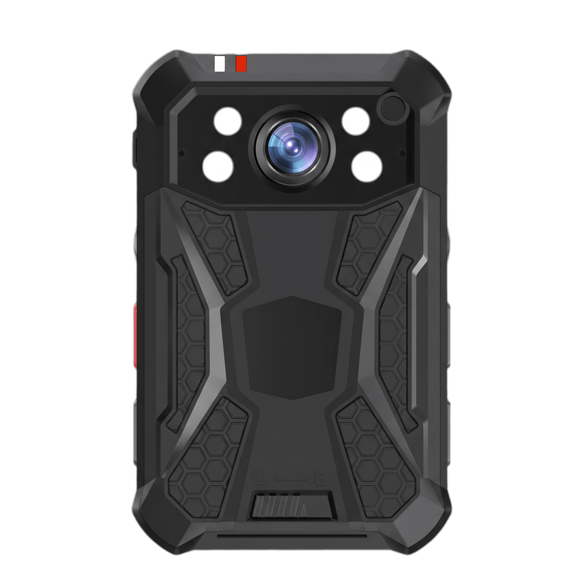 Body Camera Portátil / Grabación a 2K / Pantalla 2.4" LCD / IP68 / H.265 / 64GB de Almacenamiento / GPS / WIFI / 3G y 4G / Fotos de Hasta 40 Megapixel / Micrófono Integrado