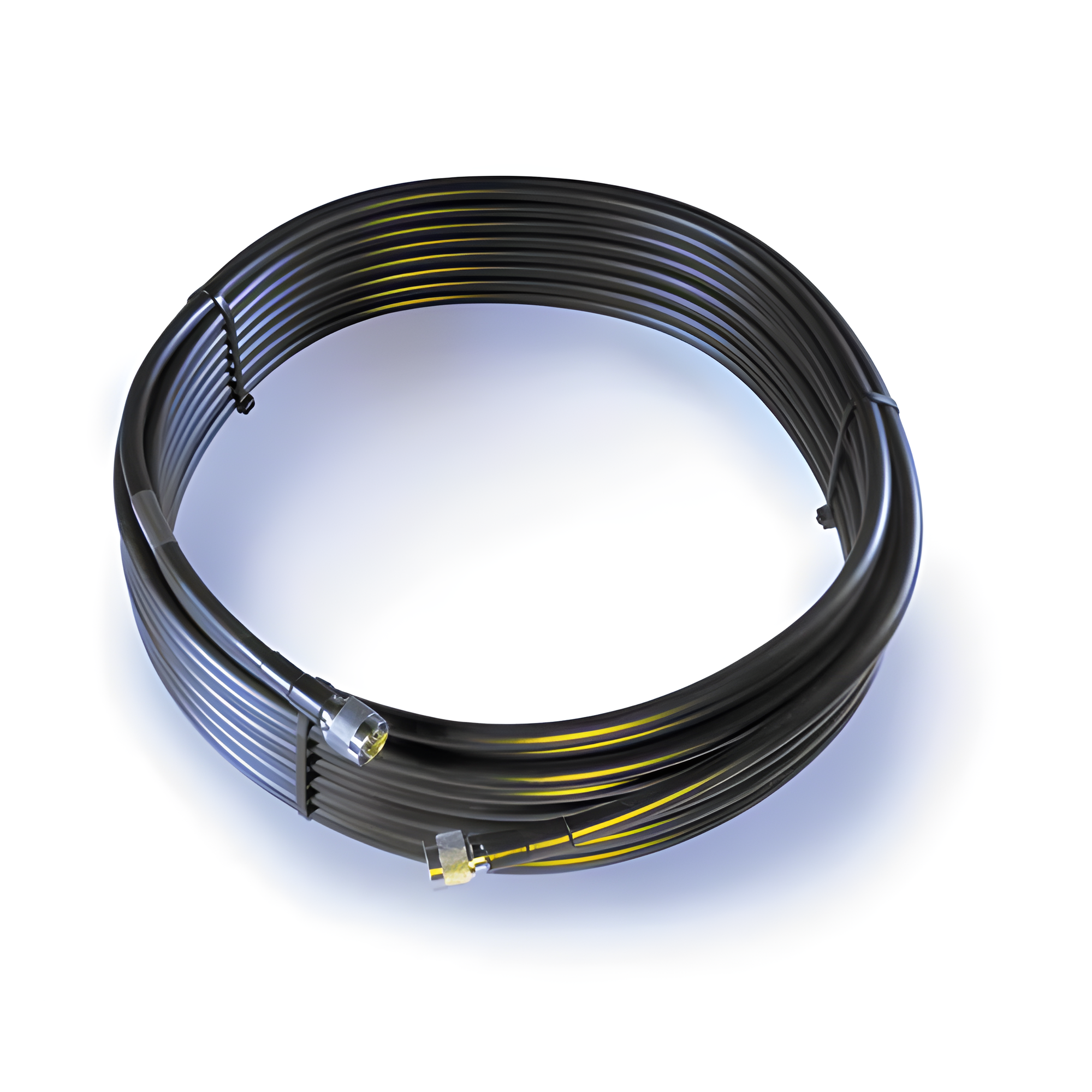 Jumper Coaxial con Cable Wilson-400 | Conector N Macho en los Extremos | 22.86 Metros (75 Pies) de Longitud.