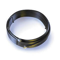 Jumper Coaxial con Cable Wilson-400 | Conector N Macho en los Extremos | 22.86 Metros (75 Pies) de Longitud.