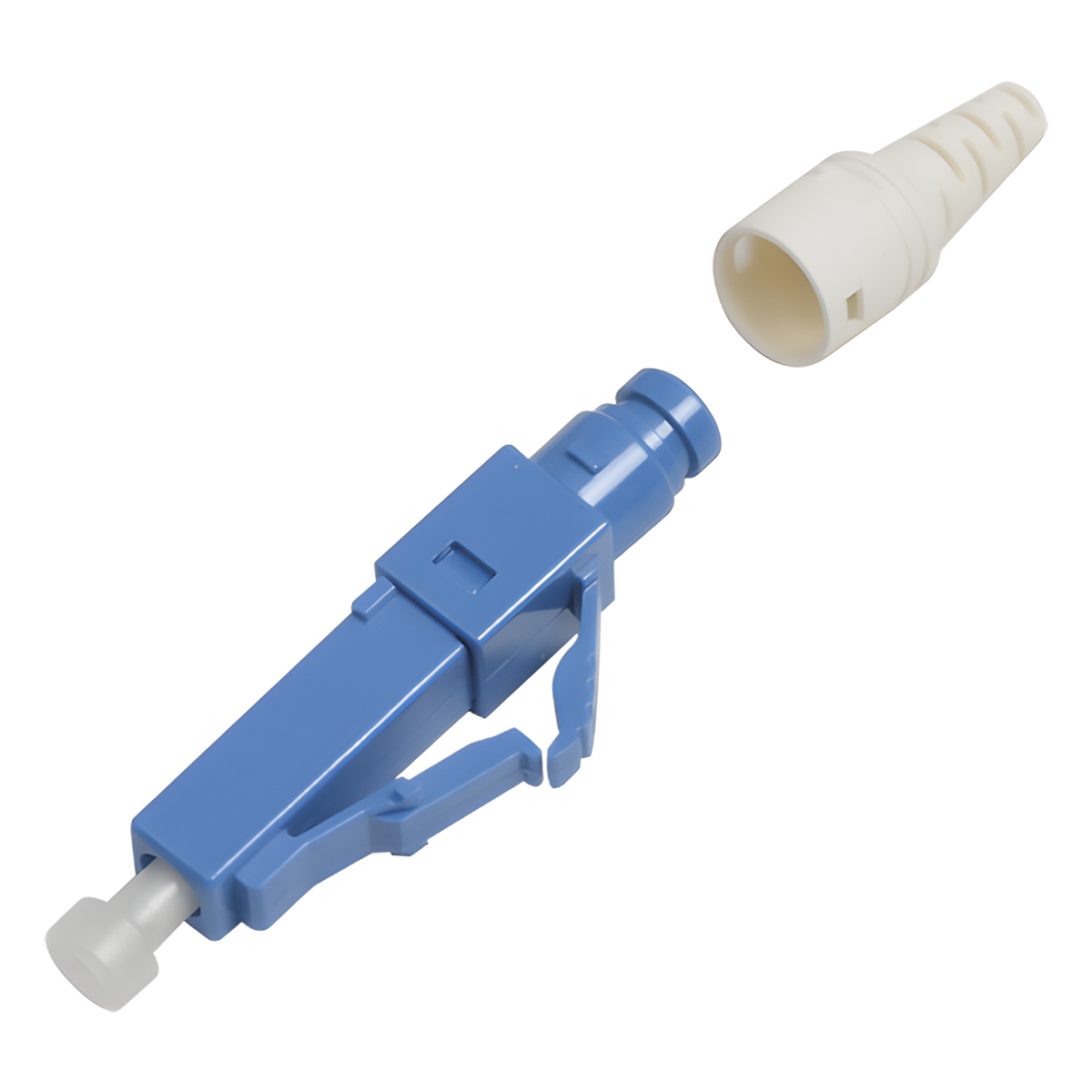 Conector de Fibra Óptica Pre-Pulido LightBow LC/UPC Simplex, Monomodo OS1/OS2, Re-Terminable, Color Azul
