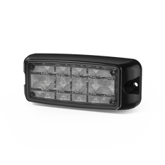 Luz de Advertencia de 5X2" 10 LED, Rojo/Azul, Bisel Negro, Lente Transparente