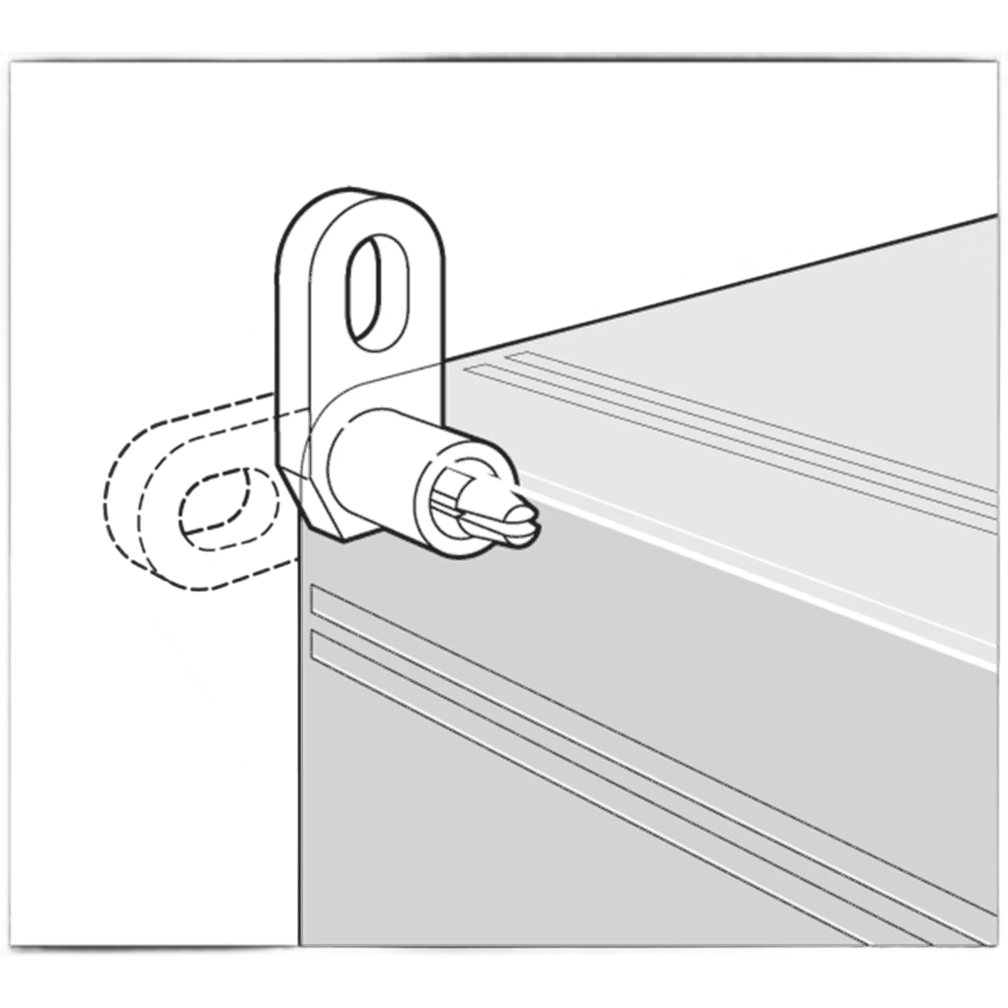 Soporte de Montaje de Pared / Para Gabinetes QLine I / Policarbonato / 4 Soportes + 4 Tornillos M3 Autorroscantes / RAL 7035 / Instalación en Campo