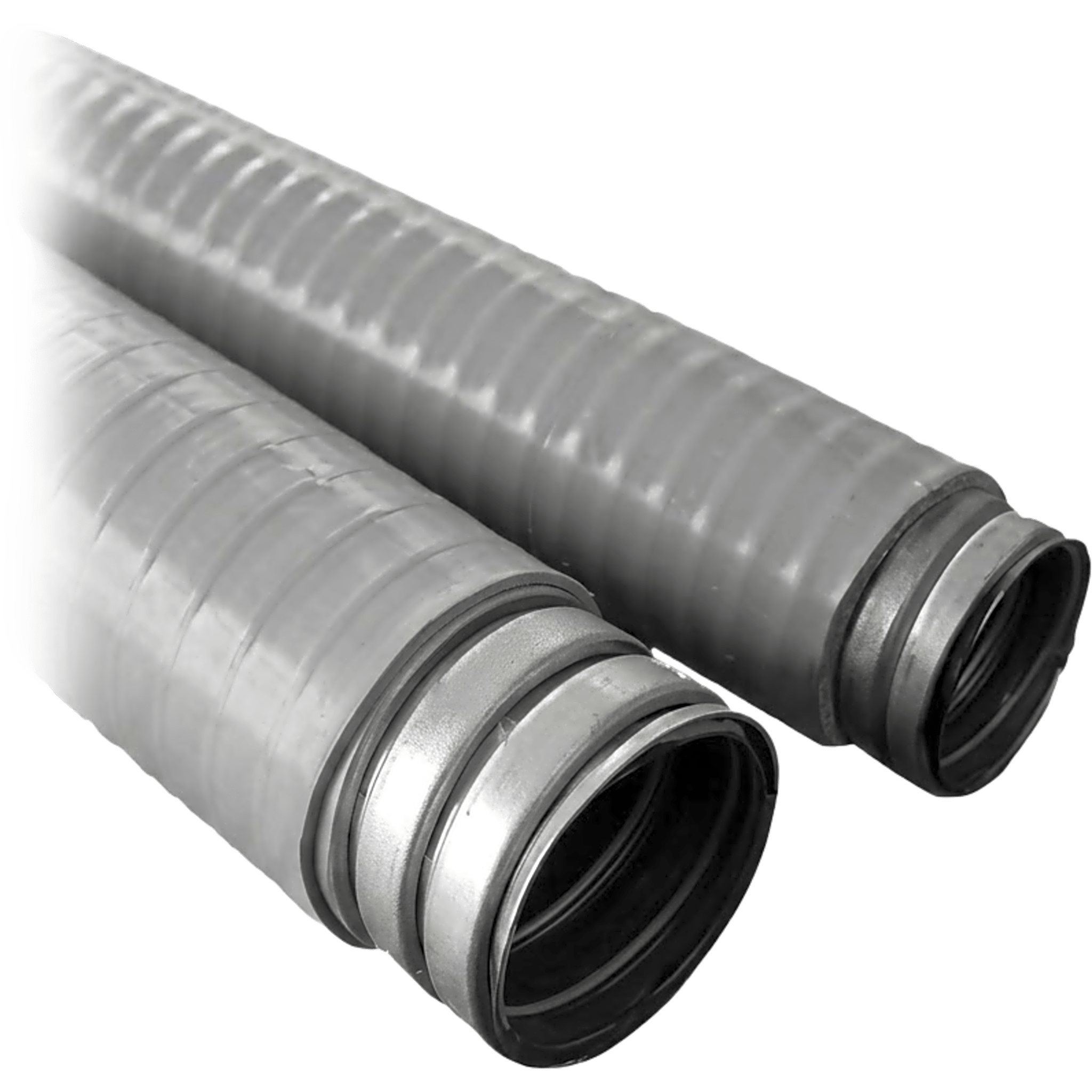 Tubo Flexible tipo Liquidtight de 1 1/2" (38 mm) / Acero + Forro PVC / Rollo de 20 Metros.