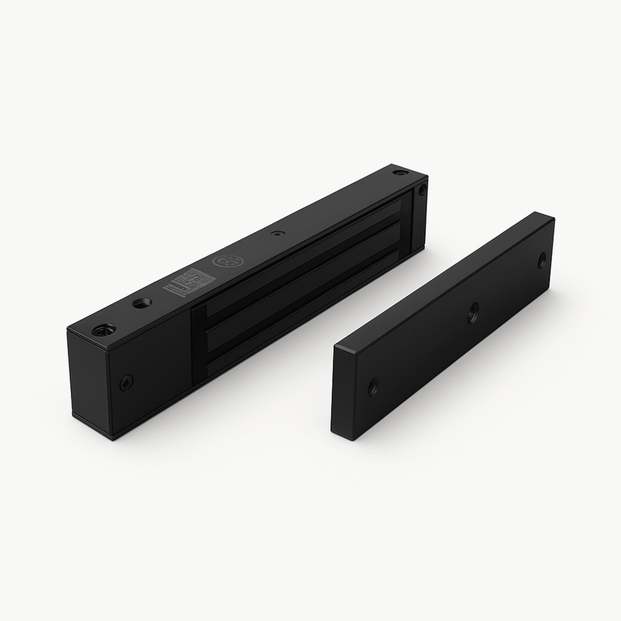 Chapa magnética 600 lbs con LED Ultra-brillante Color negro / Libre de Magnetismo Residual / Sensor de estado de la placa/ Color Negro