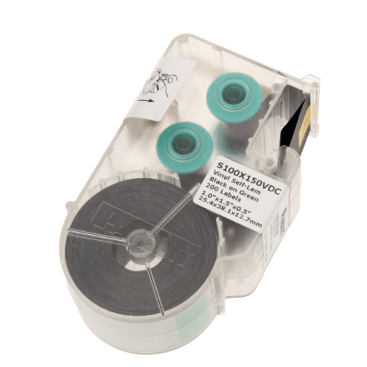 Casete de Etiqueta Auto-Laminada para Cableado de Redes de Cobre, Fibra Óptica o Eléctrico, 200 Etiquetas
