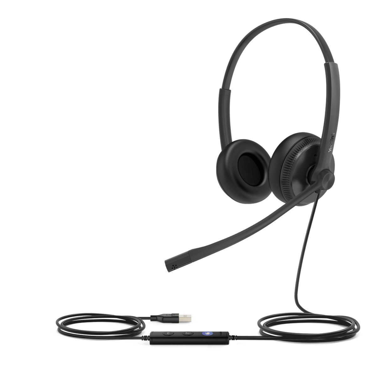 Yealink UH34 Dual versión Microsoft Teams con cancelación de ruido profesional conexión USB-A y controlador de llamadas