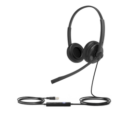 Yealink UH34 Dual versión Microsoft Teams con cancelación de ruido profesional conexión USB-A y controlador de llamadas