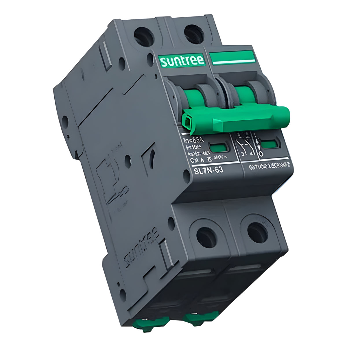 Protección Térmica/ Interruptor 2P, 40 A,  Corriente Directa  800 Vcc para Aplicación Fotovoltaica Montaje Riel DIN