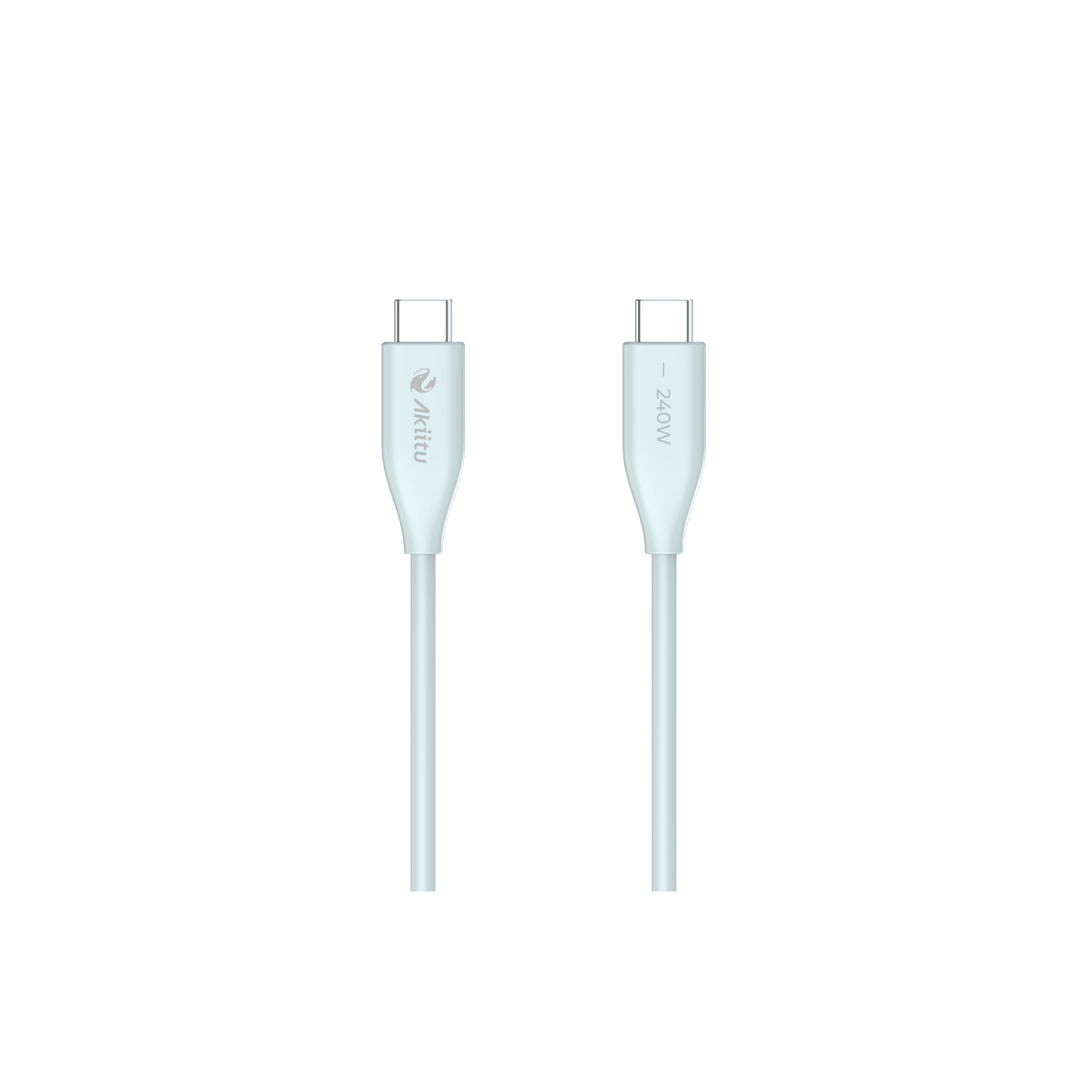 Cable de Carga USB-C a C 1.5 Metros / Potencia 240W / Velocidad Transferencia 480 Mbps / Tecnología GaN (Nitruro de Galio) / Fast-Charging / Material Silicona No Tóxica /  Conector Aluminio Anodizado
