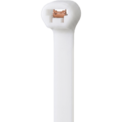 Cinchos de Nylon Mejorado con Inserto Metálico Para un Mejor Agarre / Color Blanco / 7.5 × 200 mm / Paquete con 100 Piezas