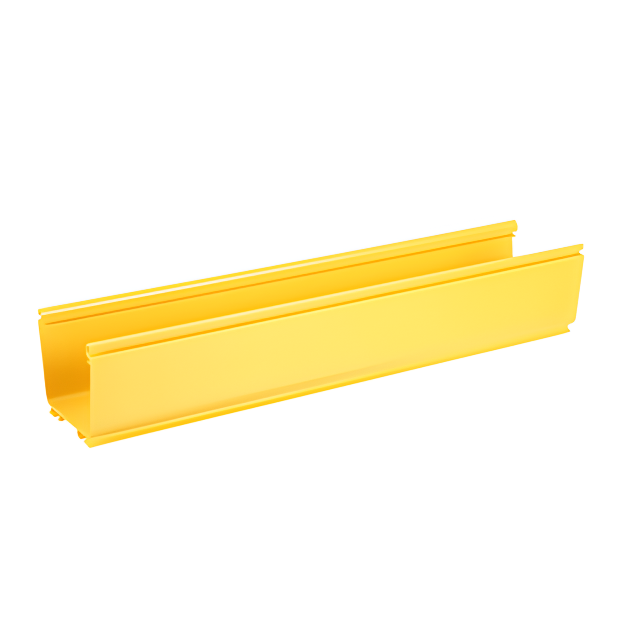 Canaleta FiberRunner™ 4X4, de PVC Rígido, Color Amarillo, 3 m de Largo