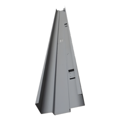 Jamba de contra galvanizada 7' 0", 5 3/4" con preparación para pestillo izquierdo
