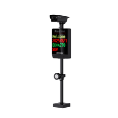 Kit ANPR 4MP / Reconocimiento de Matrículas / Cámara 2688×1520 / Pantalla LED Integrada / Luz Complementaria 20 m (65.6 ft) / Control de Barrera