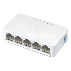 Switch NO Administrable / Para escritorio /  5 puertos 10/100 Mbps / Diseño Compacto / Plug and Play