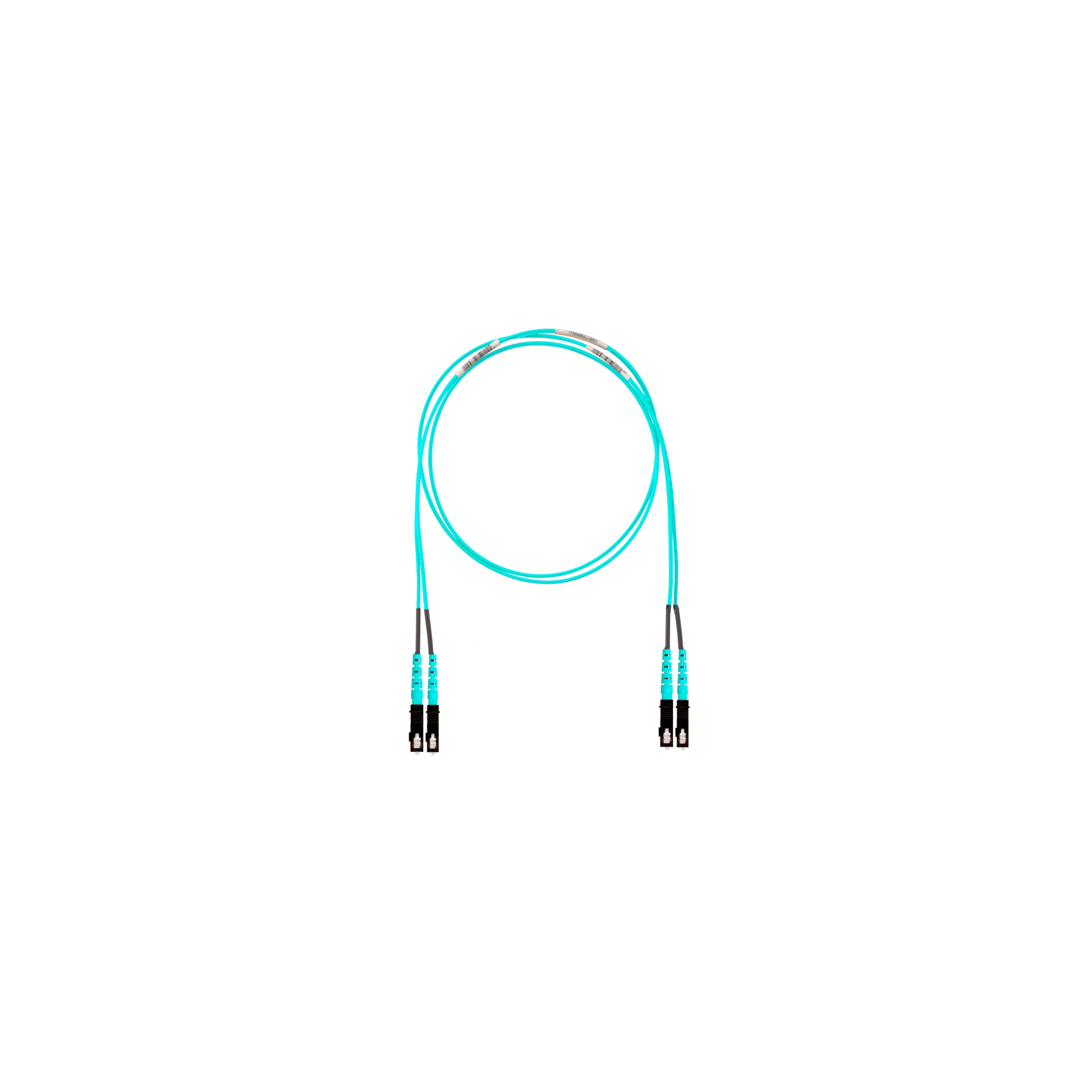 Jumper de Fibra Óptica Multimodo 50/125 OM4, SC-SC Duplex, OFNR (Riser), Color Aqua, 3 Metros (9.84 Pies)