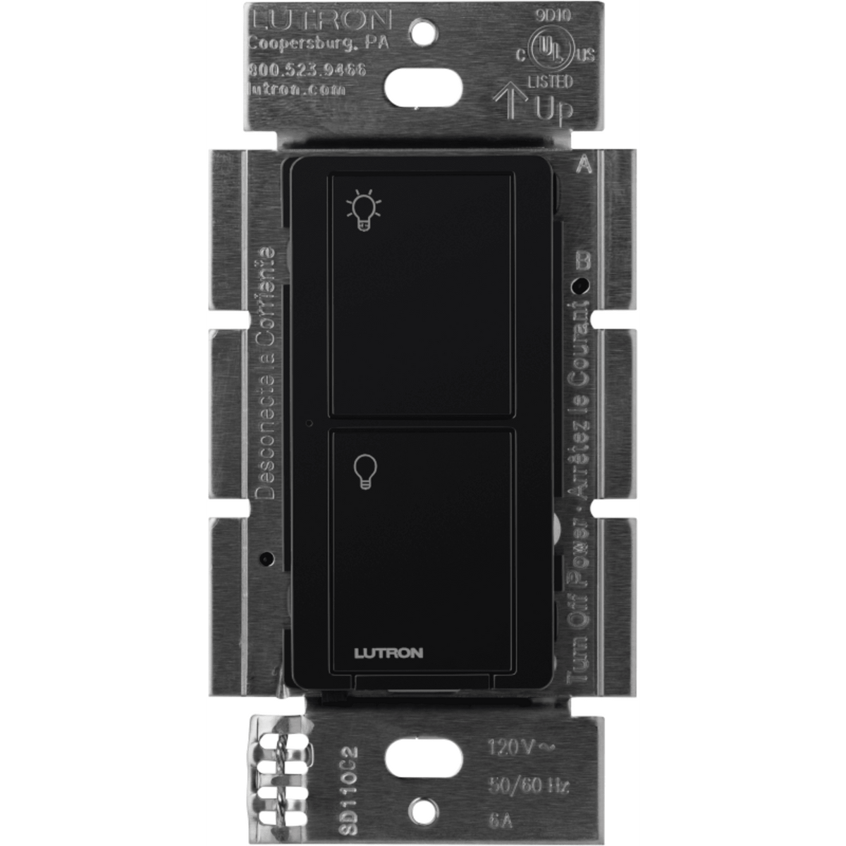Interruptor inteligente de pared on/off, requiere cable neutro, control remoto vía app y Pico, Caseta Wireless