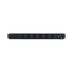 PDU Básico de Montaje en Rack, Con 10 Salidas NEMA 5-15R y Protección Contra Sobretensiones,  Enchufe de Entrada NEMA 5-15P, de 19in, 1UR, 15 Amp, 120 Vca