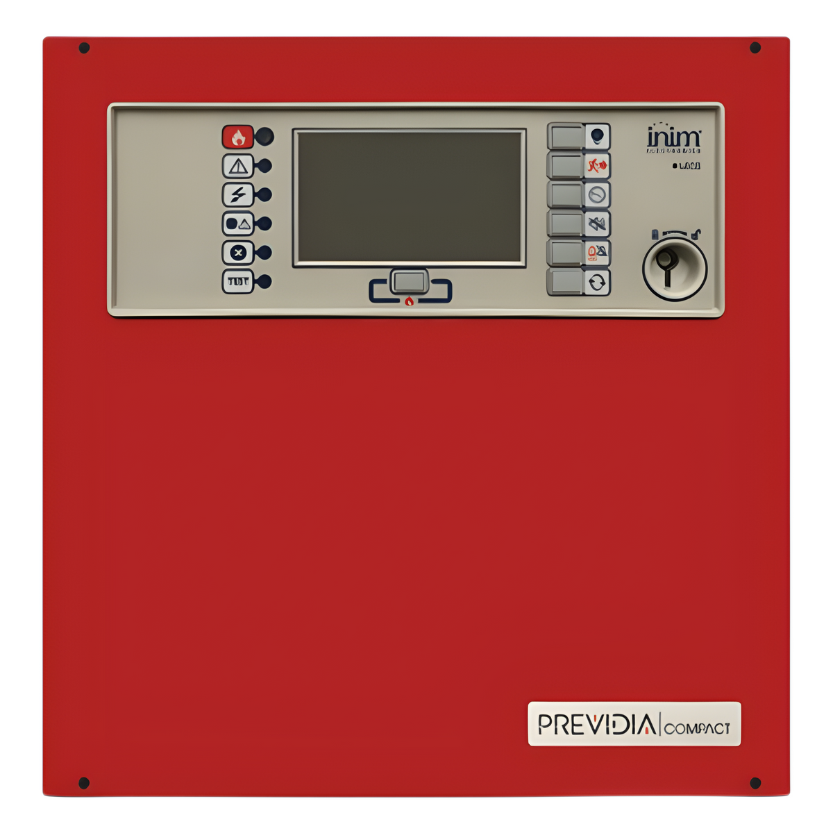 Central de Detección de Incendio Previdia Compact | Direccionable 1 Lazo hasta 64 Puntos | Pantalla Táctil | Inim Cloud Fire Integrado | EN 54-2/4/21 | UL