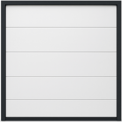 Puerta de Garage de Alta Calidad / Linea Central / Color Blanco 12X7 pies,  AISLADA, Estilo Americana.