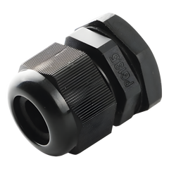 Conector Plástico Negro Tipo Glándula para Cable de 3.5 a 6 mm de Diámetro.