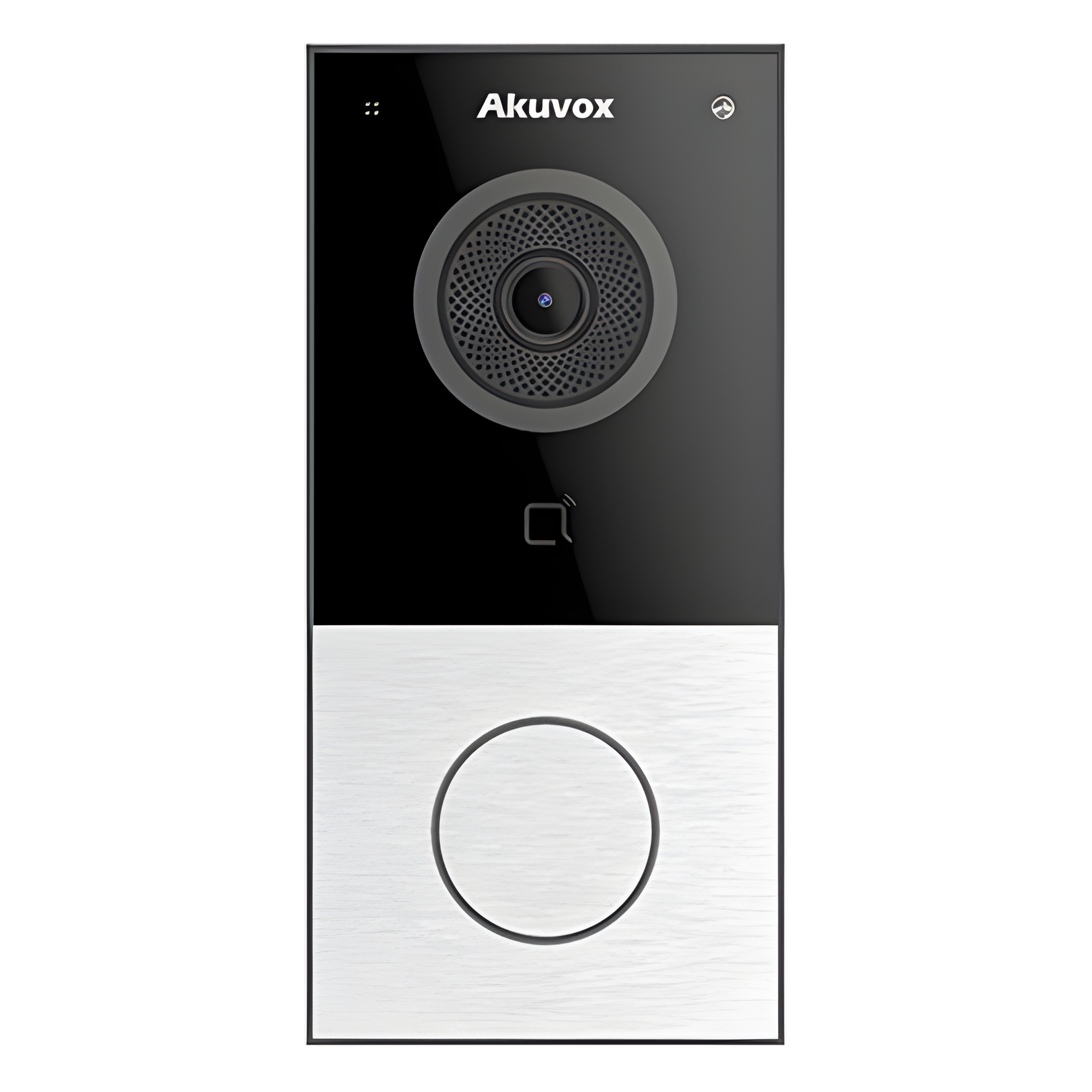 DOORBELL / WIFI / 100% en la Nube / POE / Bluetooth / NFC / Lector de Tarjetas MIFARE / Notificación en APP /  Llamada Telefónica / SIP / ONVIF / IP65 / Cámara 2 MP / Botón con Iluminación / Control de 1 Puerta
