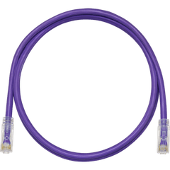 Cable de Parcheo TX6, UTP Cat6, 24 AWG, CM, Color Violeta, 0.61 Metros (2 Pies)