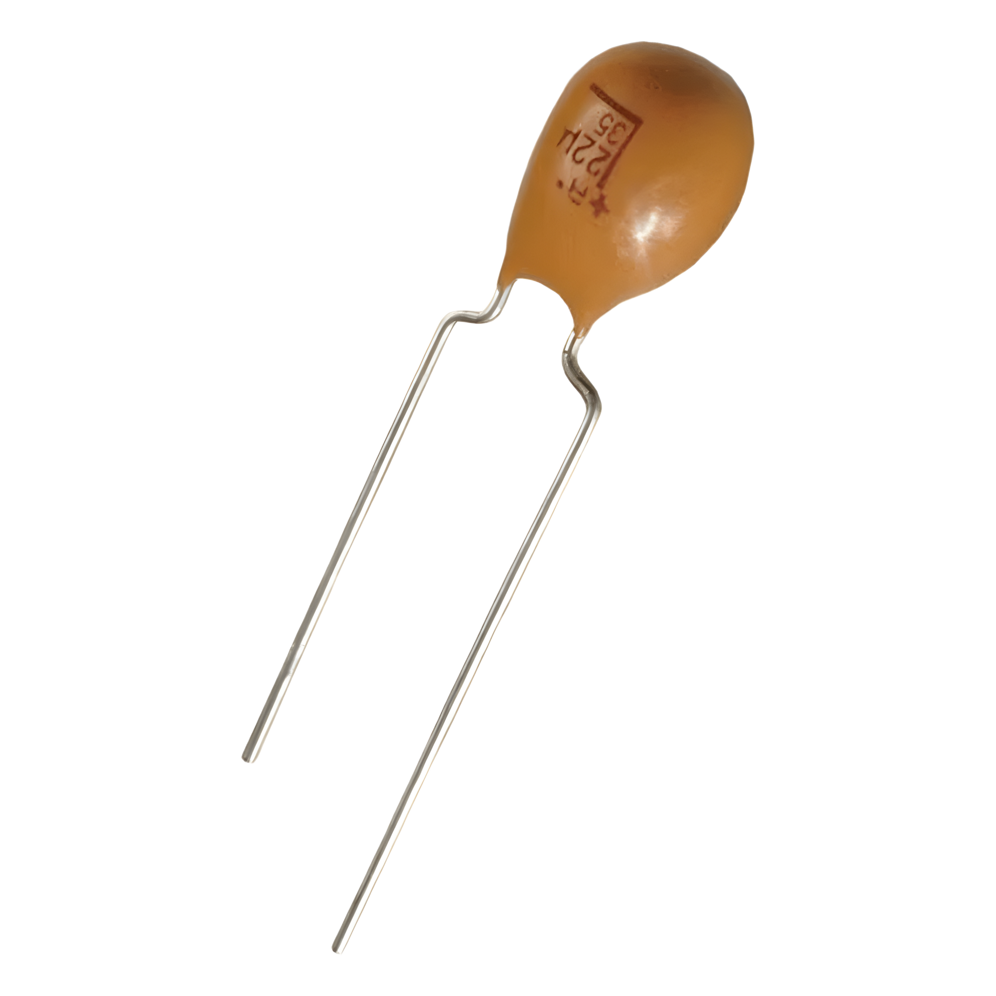 Capacitor de Tantalio de 2.2uF , Emplomado sólido de 25V