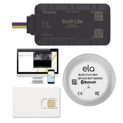 Rastreador Vehicular y Monitoreo de Flota / BLE 5.0 y GNSS / LTE CAT1 y LTE-M con Respaldo 2G / GNSS U-blox / MiKado IP54 / -20 °C a +40 °C / Acelerómetro de 3 Ejes / Suministro 9-32 V / Batería Interna